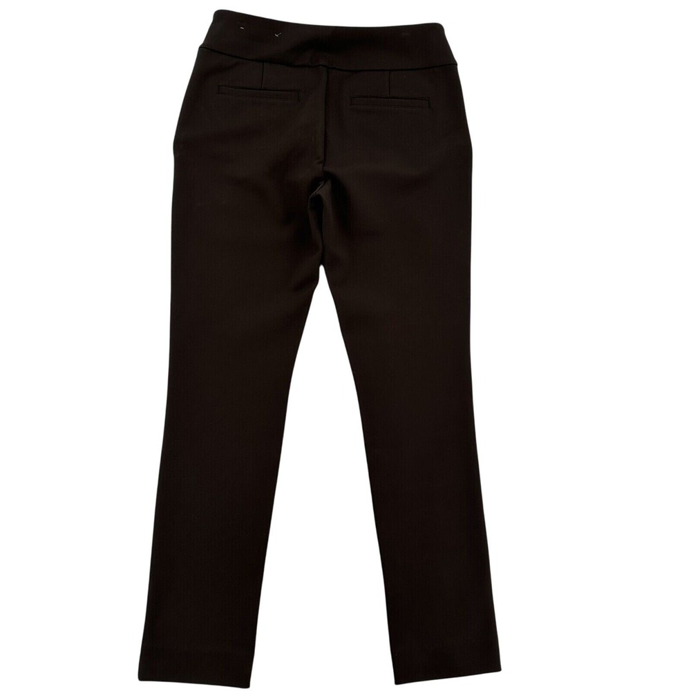 Soft Surroundings Women Small Brown Pull On Ankle Pants  Slim Leg Stretch Career